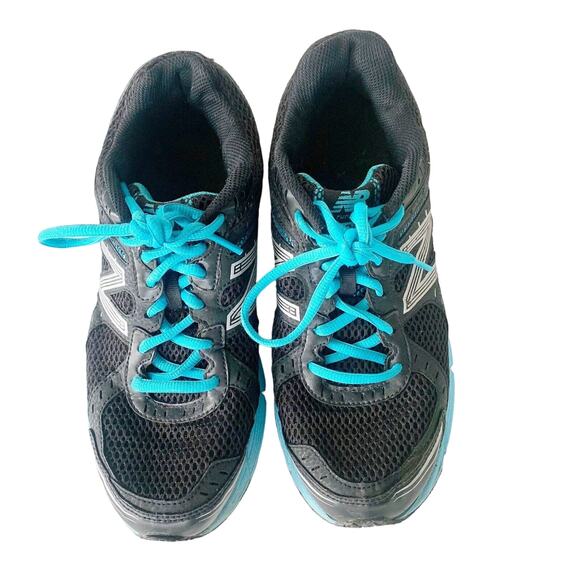 New Balance 470 V3 Women's Running Sneakers Size 8.5 B Black Blue Lace Up - Picture 4 of 10